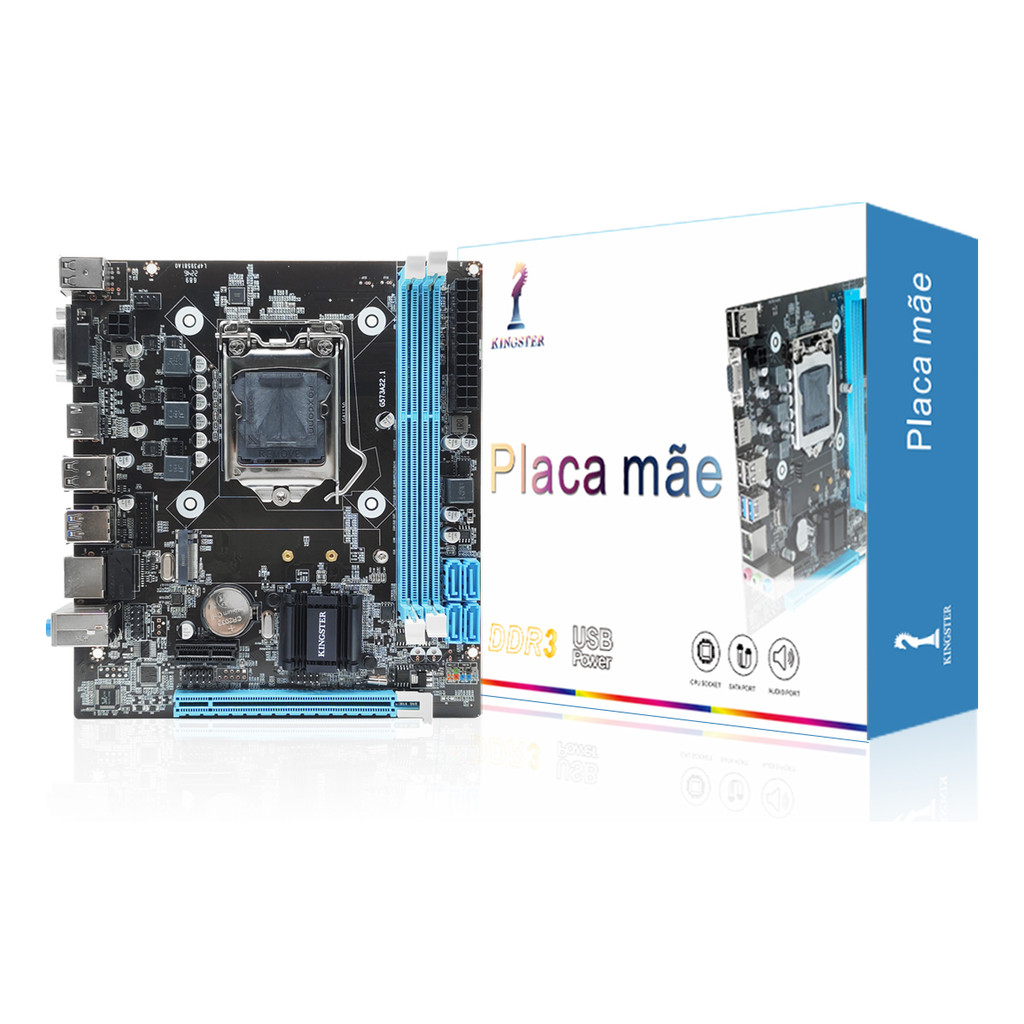 Placa Mãe Lga1150 Chipset Intel H81 6gb Usb 3.0 Ddr3 1066