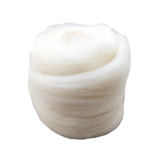 Meada de Lã Corriedale Mecha para Feltragem 50g Natural Cru Branco Premium Artesanato DIY em Oferta na Shopee