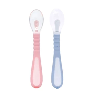 Colher Infantil Em Silicone Flexível Com Ventosa - Buba