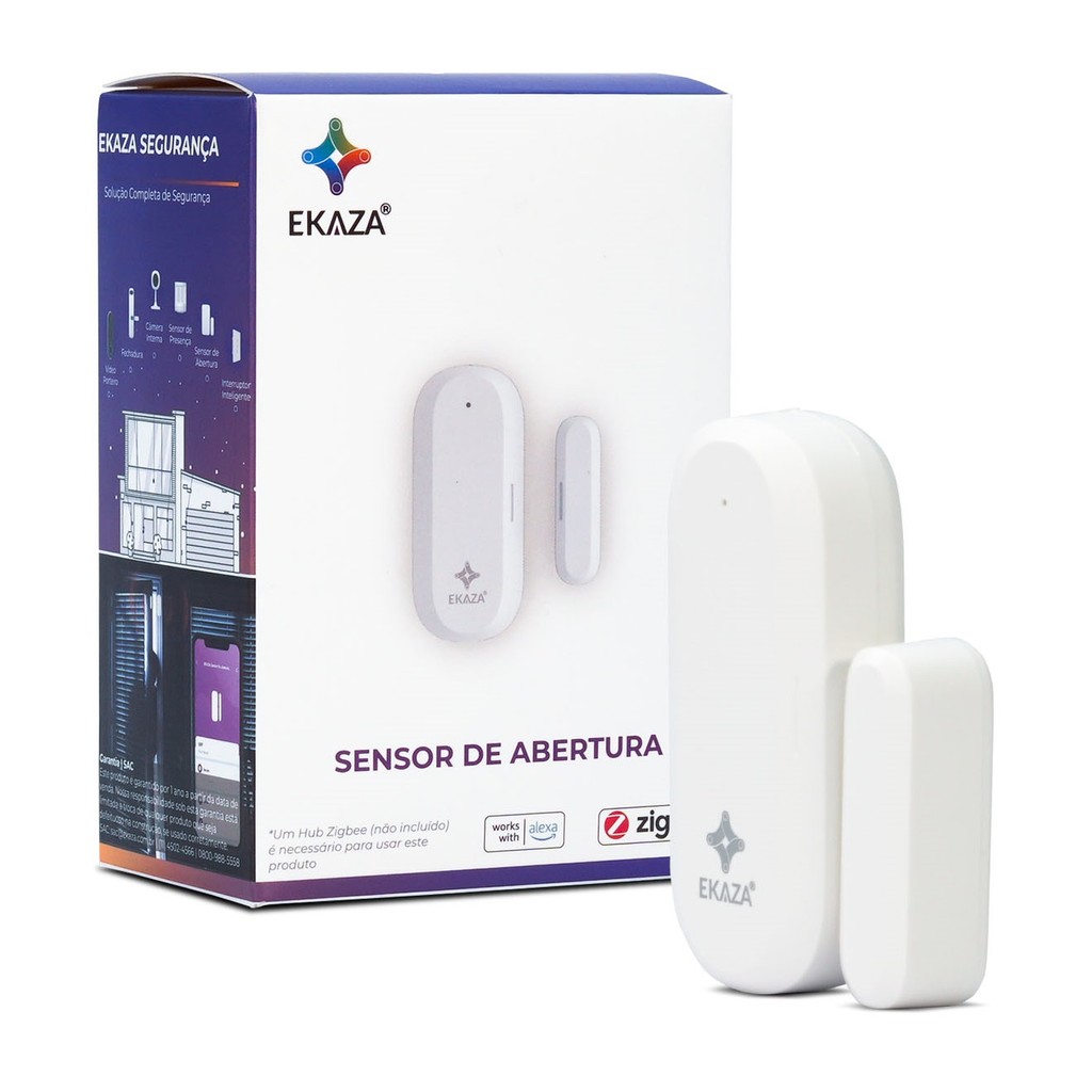 Sensor Zigbee Porta Janela Ekaza Tuya Inteligente Alexa Google Automação Smart App Smartlife