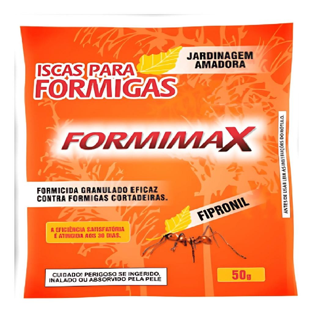 Isca Granulado Para Formigas Formimax Cortadeiras 300g 6 Saches de 50g ...