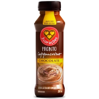 Cappuccino Pronto Chocolate 3 CORAÇÕES 260ML