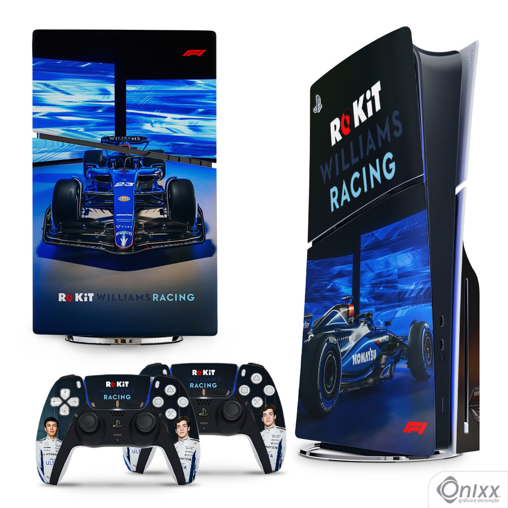 Skin PS5 Slim Adesiva F1 Williams Racing | Shopee Brasil