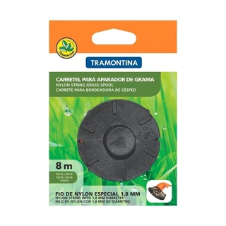 Fio Tramontina Aparador de Grama Carretel 1,8mm x 8m em Oferta na Shopee