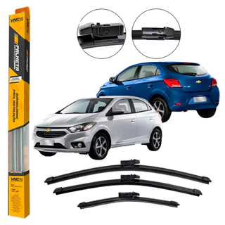 Kit 3 Palhetas Limpador de Parabrisa Dianteiro traseiro Chevrolet Onix 2012 2013 2014 2015 2016 2017 em Oferta na Shopee