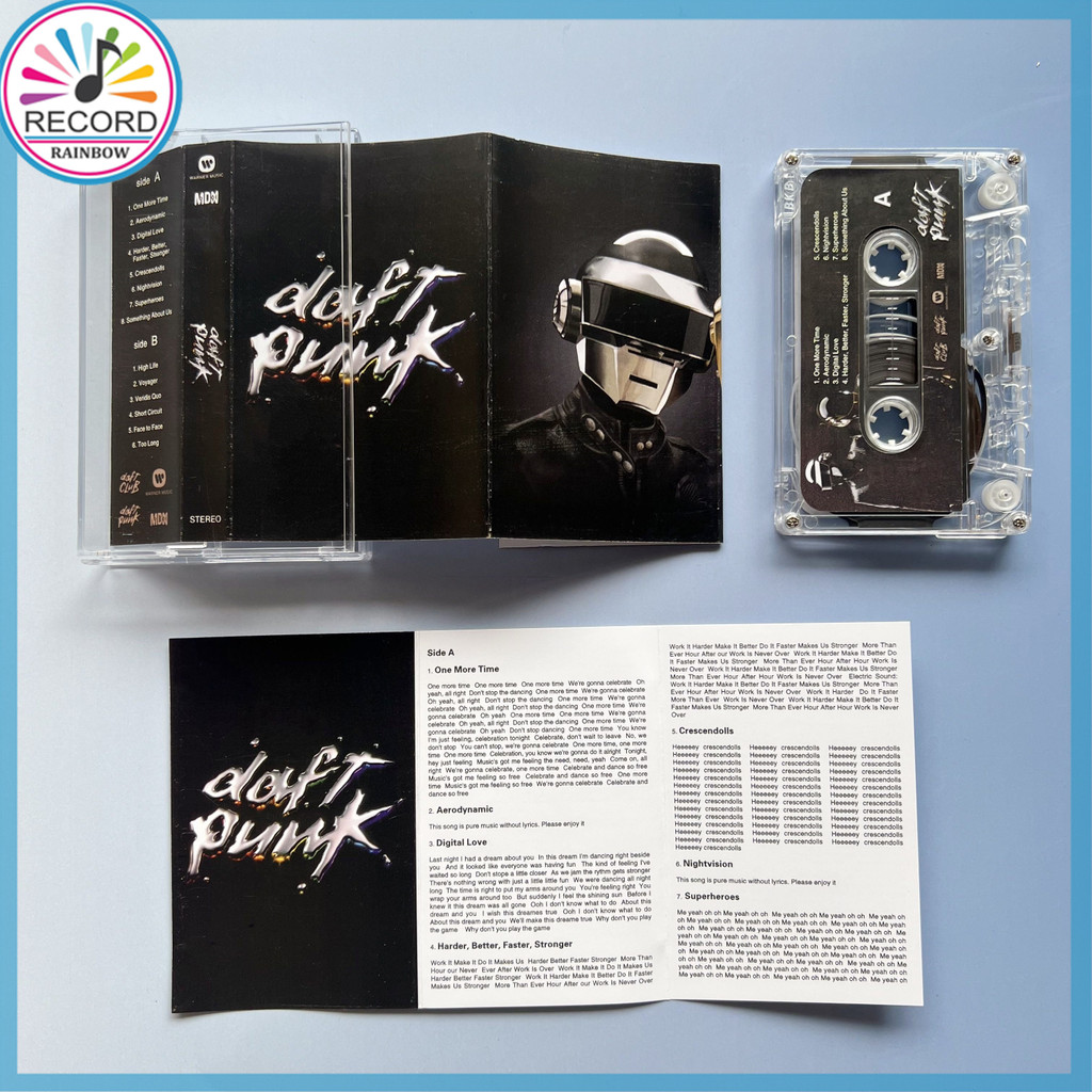 Daft Punk & Marvin Gaye レコードセット Daft Punk Discovery K7 Fita Cassette Tape Brand New [Lacrado