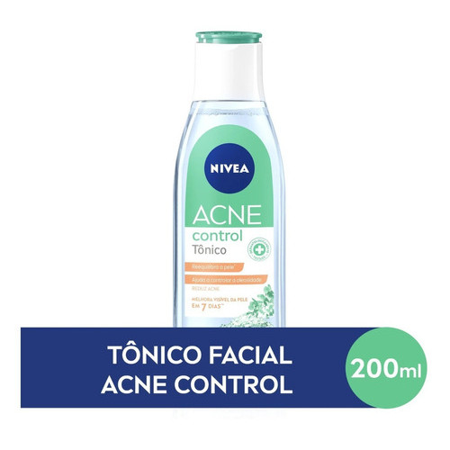 Nivea Tônico Facial Acne Control 200ml Tipo De Pele Oleosa | Shopee Brasil