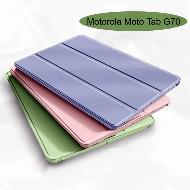 Capa Para Motorola Moto Tab G70 11 Polegadas 2022 Inteligente LTE Silicone Macio TPU Traseiro
