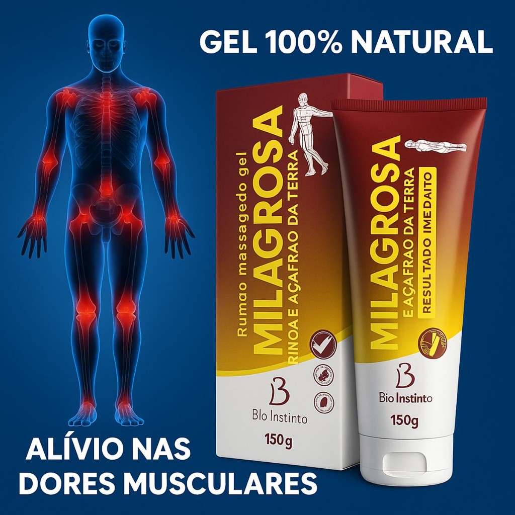 Gel Massageador Creme De Massagem Pomada Alívio Dores Musculares E ...