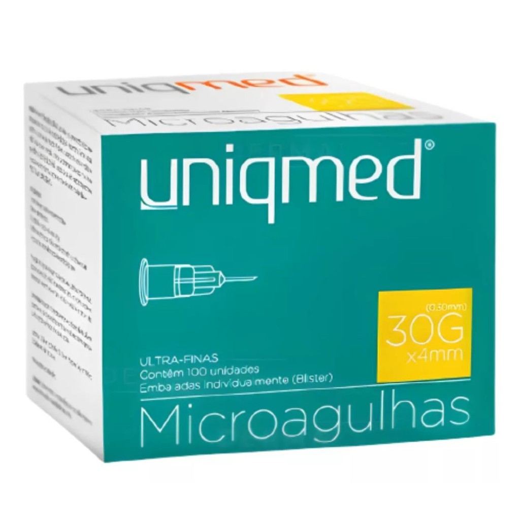 Agulha De Lebel - 30g X 4mm Uniqmed 100 Unidades | Shopee Brasil