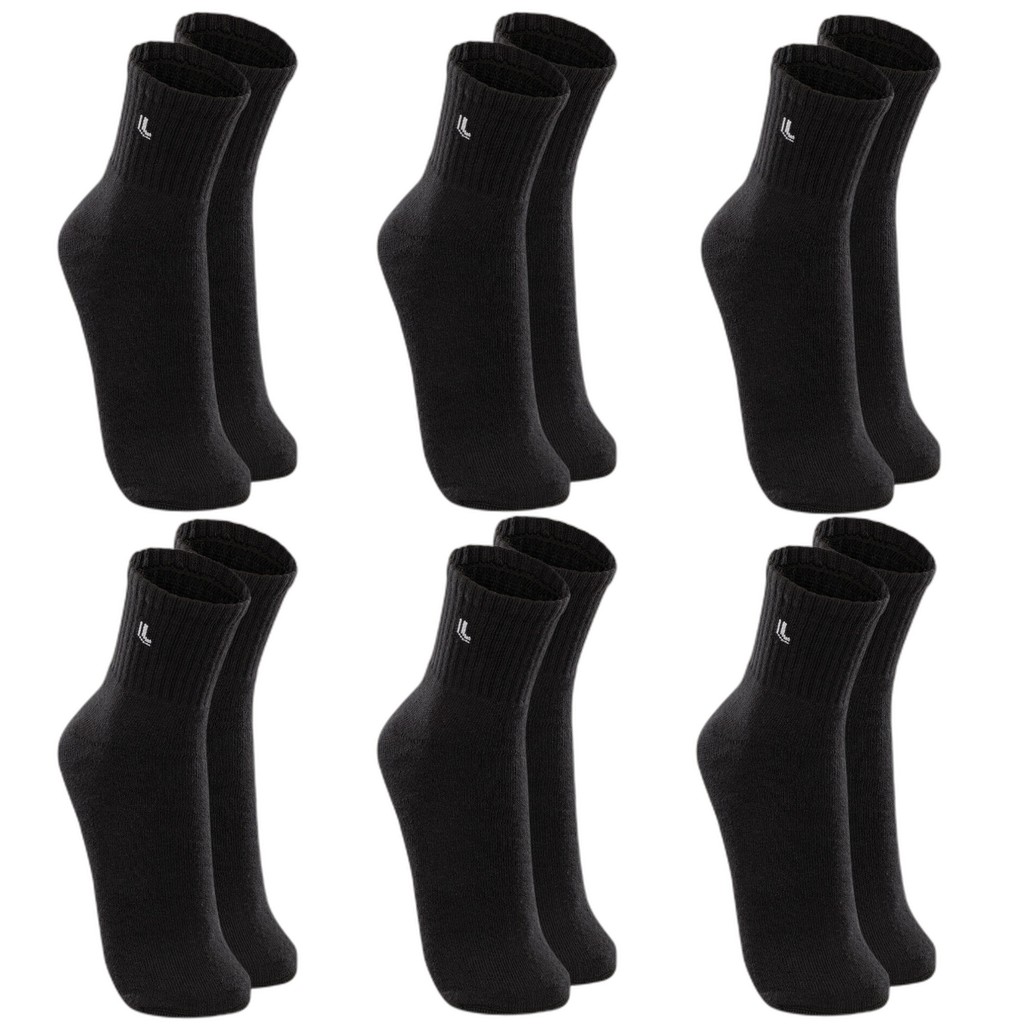 Kit 6 Pares Meias Lupo Cano Médio Algodão Atacado Masculina