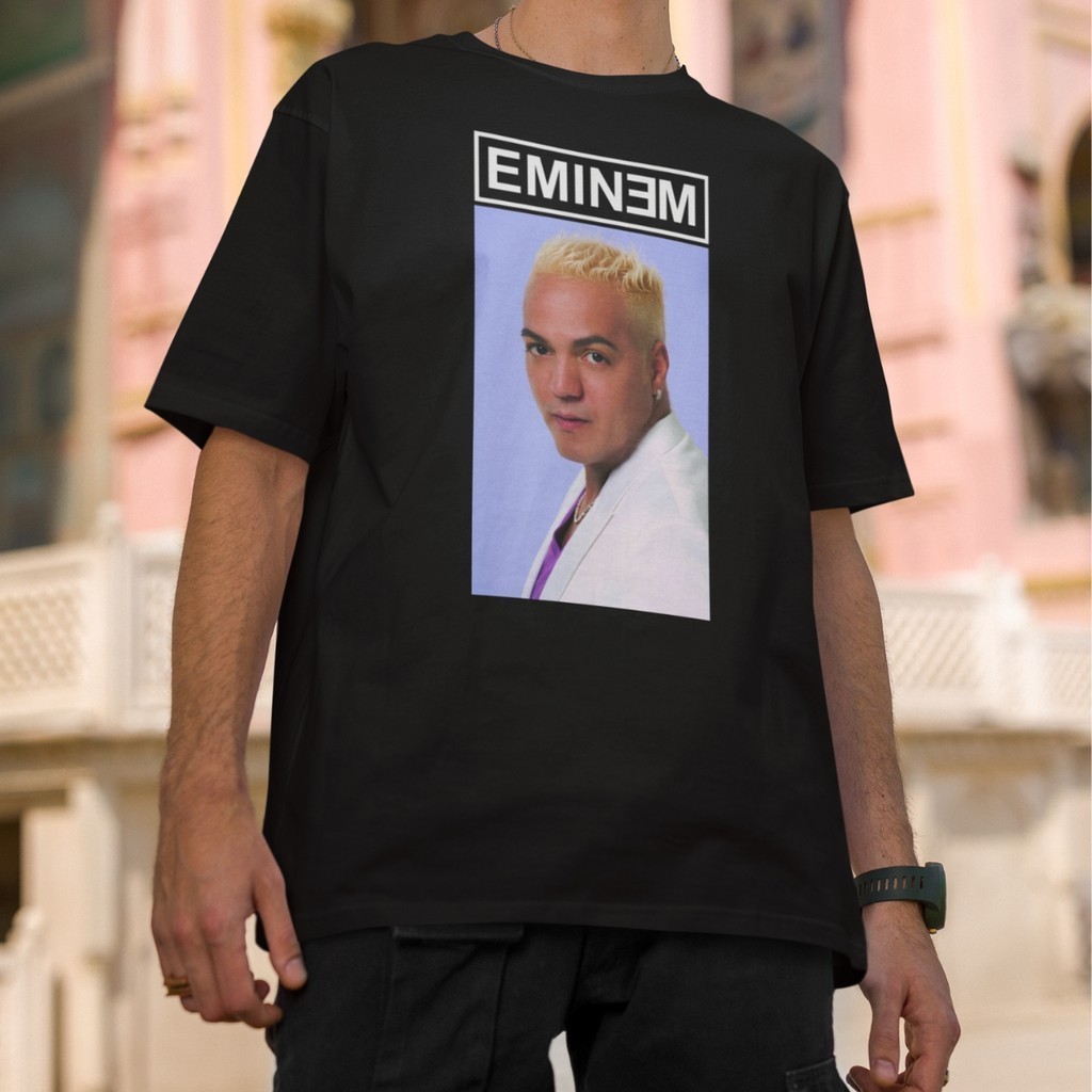 Camiseta Algodão "Eminem Meme Belo" Cantor Humor Zoeira Traição