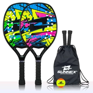 Kit 2 Raquete Beach Tennis Sunnex Com Reforço em Carbono 3K em Oferta na Shopee