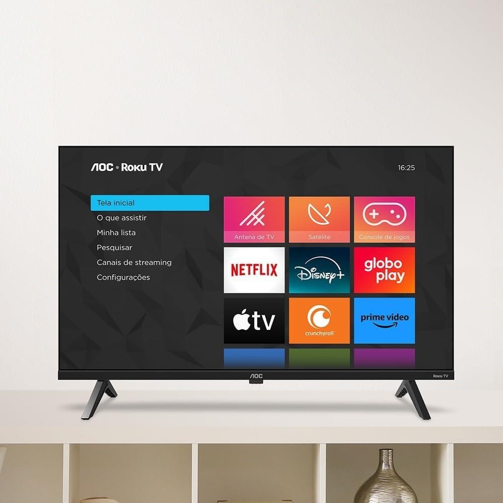 SMART TV 42 LED AOC FULL HD ROKU 42S5045/78G | Shopee Brasil