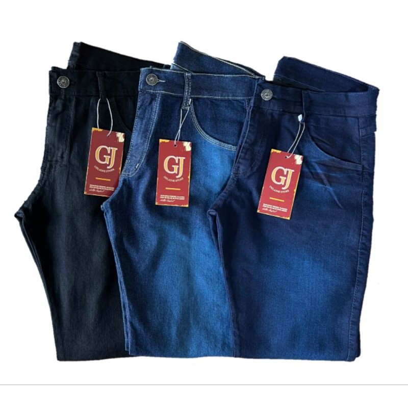 Kit 3 Calças Jeans Masculina Slim Original Elastano Lycra