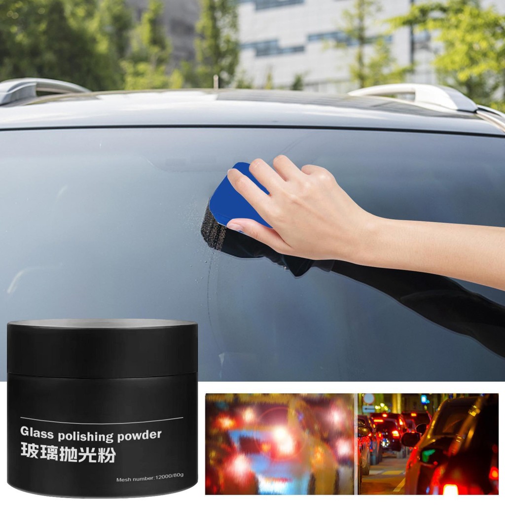 Pó De Polimento De Carro Removedor De Arranhões De Janela Para Limpar E Remover Sujeira Multifuncional Com Esponja cupio