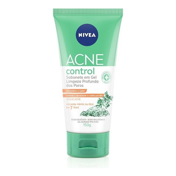 Nivea Sabonete Facial Em Gel Acne Control 150ml Tipo de pele Oleosa ...