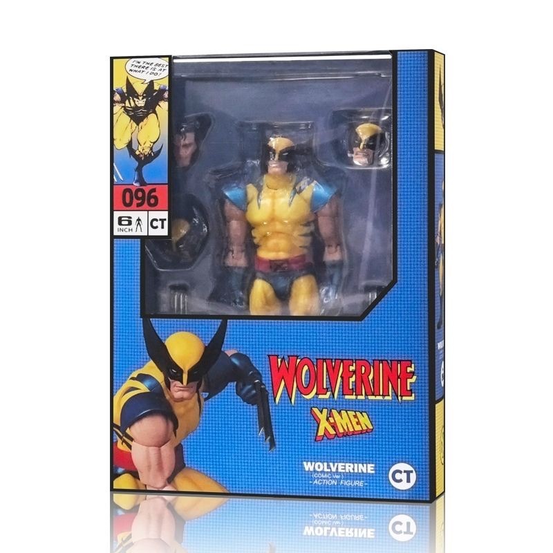 CT Brinquedos Mafex 96 Wolverine Figura De Ação Logan Clássico