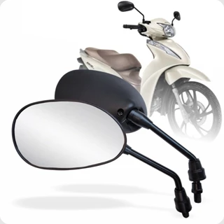 Retrovisor Da Biz 125 Par Espelho Convexa Para Bros Cg Pop em Oferta na Shopee