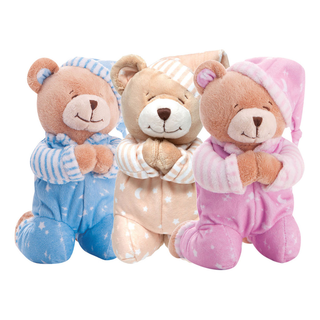 Ursinho De Pelúcia Que Reza Hipoalergênico 24cm Buba