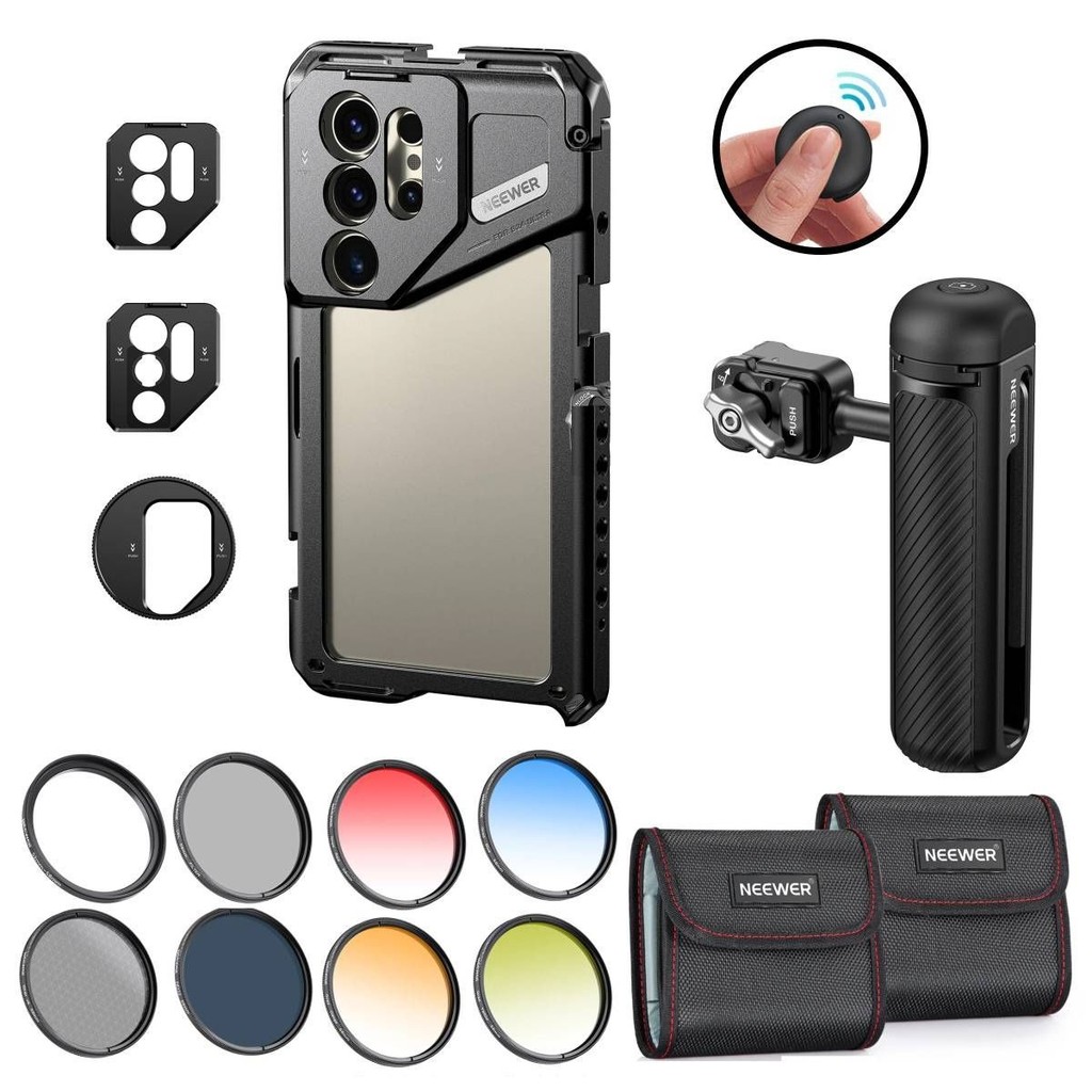 Kit Cage Para Samsung S24 Ultra Com Handle + Kit 7 Filtros Uv Cpl Nd ...