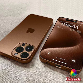 Novo Titânio Deserto Cor Original Luxo Nano AG Fosco Caso Para iPhone 16 15 14 13 12 11 Pro Max 14 15 16 Plus Capa Compl