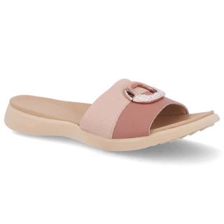 Rasteira Usaflex Slide Couro Fivela Strass MA0903 em Oferta na Shopee