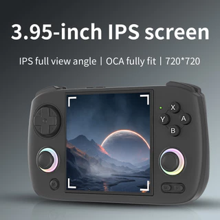 ANBERNIC RG CubeXX Retro Video Gaming Console 3.95 Polegadas IPS Linux Sistema RGB Joystick Player De Jogo Portátil Supo