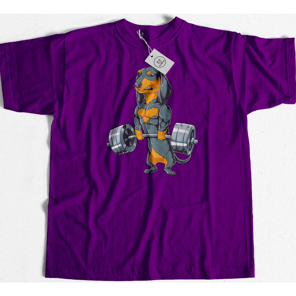 Camiseta Unissex Premium 100% Algodão Gym Academia Treino Cachorro Salsicha Maromba Fitness Envio Imediato