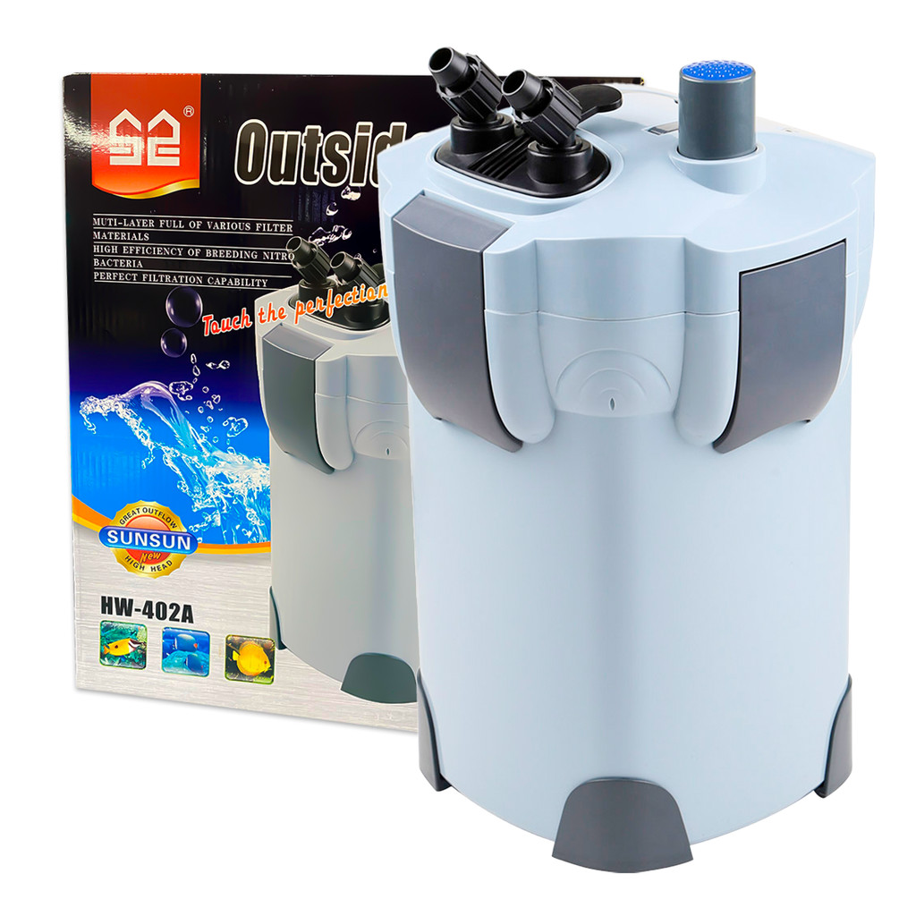 Filtro Canister HW-402A Sunsun 1000 L/h para Aquário até 200 Litros ...