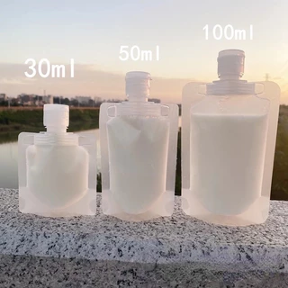 Kit 6 Peças/100ML Bolsa Para Viagem Com flip Transparente