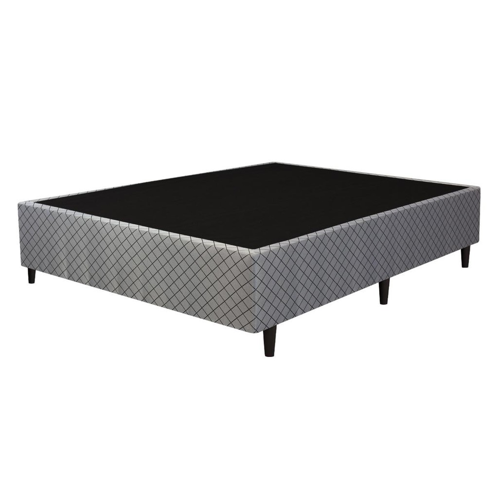 Base Cama Box Casal 138x188x42 Universal Cinza Simbal | Shopee Brasil