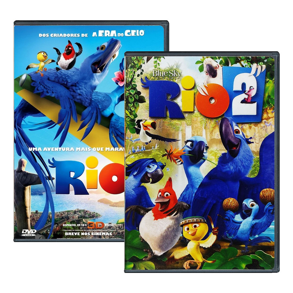 Dvd Rio 1 E 2 Carlos Saldanha - 2 Dvd | Shopee Brasil