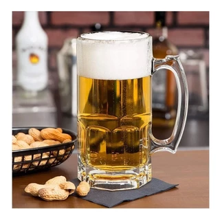 Caneca Cerveja Chopp Em Vidro 1 Litro Estilo Alemã Gigante Kolling Sell