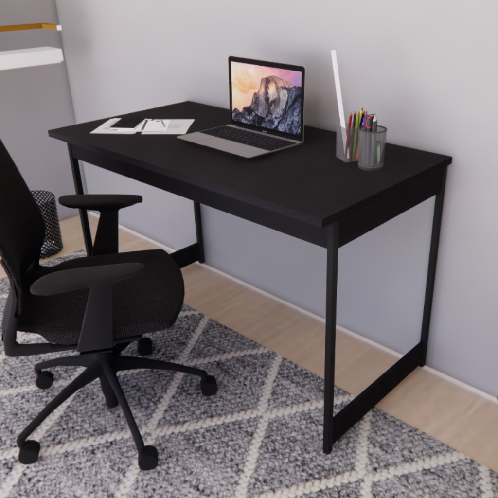 Mesa Escrivaninha 120x74x60 em Madeira MDP Suporta até 30kg