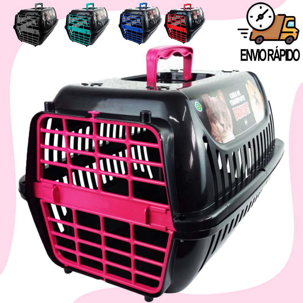 Caixa de Transporte Gato 1 OU 2 Caixa de Transporte Cachorro Casinha de ...