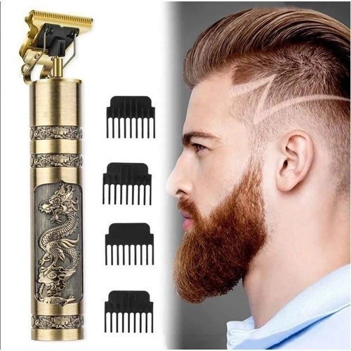 Imagem do produto KIT cuidados masculinos - Barbeador e aparador de pelos Maquina cortar cabelo dragão 4