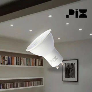 Kit Lâmpadas MR16 Dicróica Pix 3000K 7W 525 lm 50 GU10 38° Iluminação Eficiente Elegante Luz Quente Ângulo Feixe Focado
