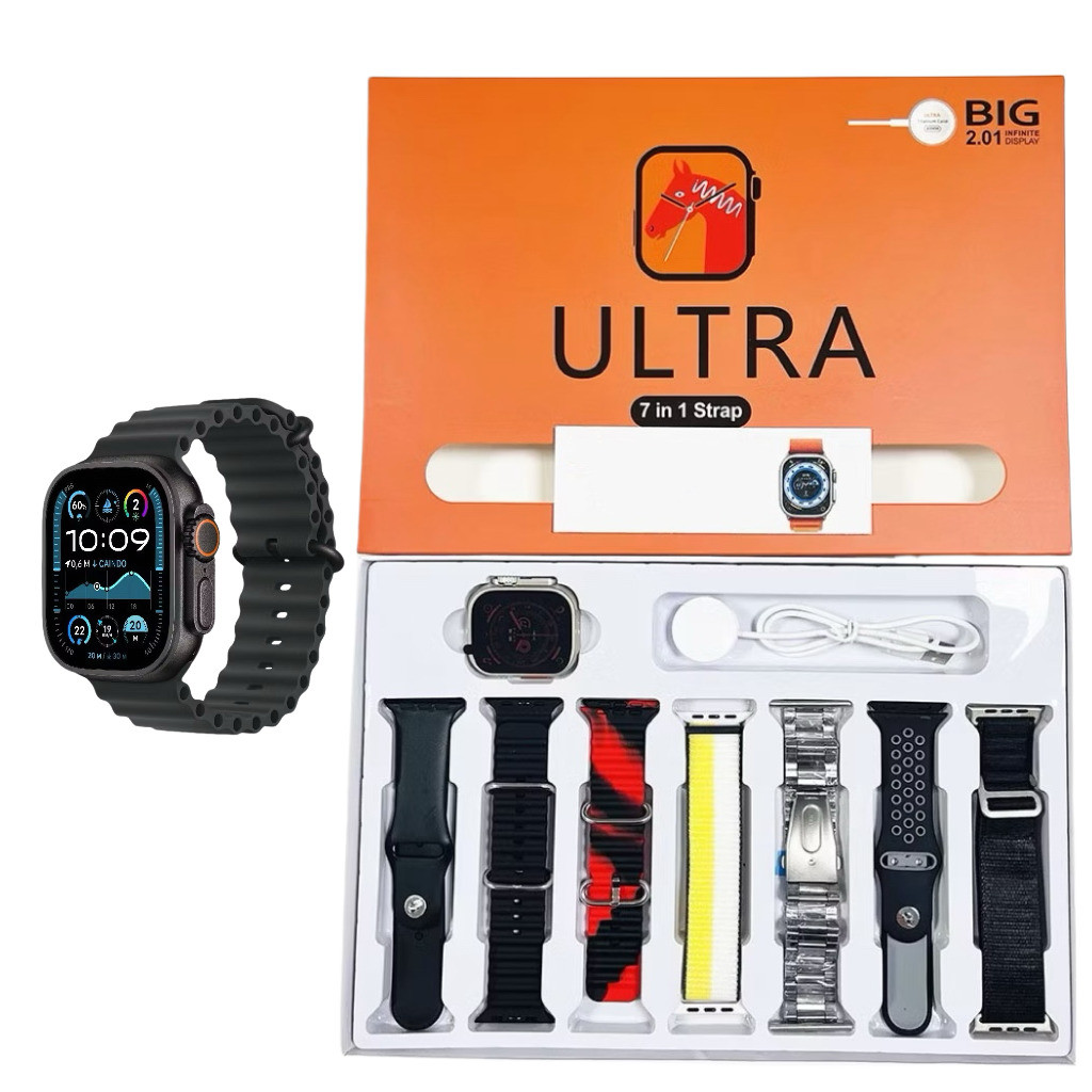 Smartwatch 7 Em 1 Alças 49mm Full Touch Screen Sport alex | Shopee Brasil