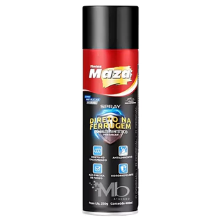 Tinta Direto Direto na Ferrugem 250gr Maza Esmalte Spray Esmalte Sintético Premium
