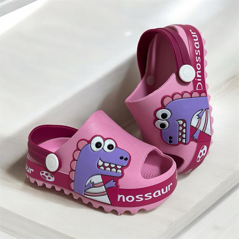 Sandália Crocs Babuche Infantil Dinossauro Feminino Criança Conforto ...