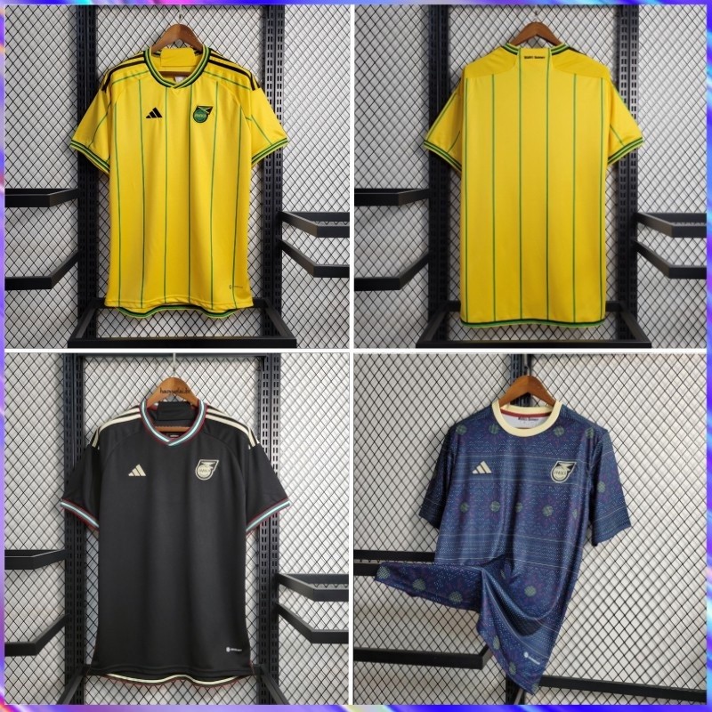 23-24 Jamaica Home and Away E Training Jersey Camisetas Masculinas De Futebol