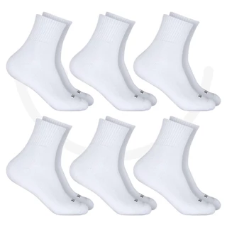 Kit Com 6 Pares de Meia Cano Longo Unissex Poliéster Hoahi
