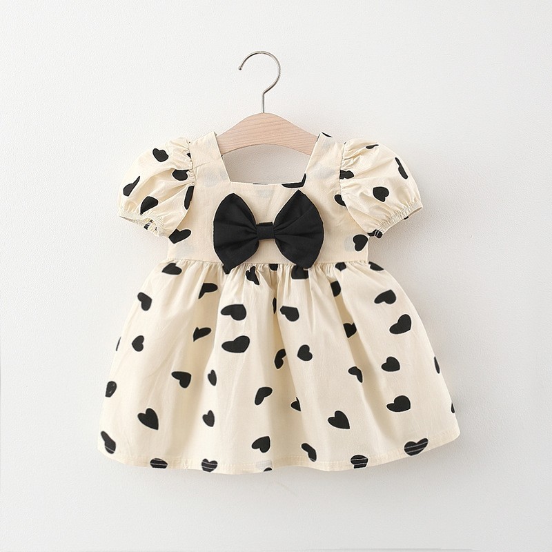 Vestido infantil amor estilo ocidental, vestido de princesa