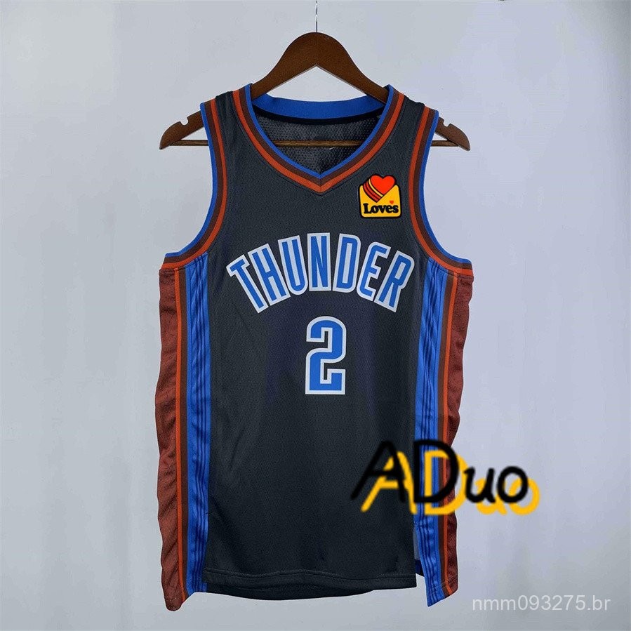 Hot Pressed Camiseta Oklahoma City Thunder #2 Shai Gilgeous