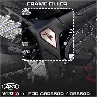 WOOGA CBR650R Quadro Enchimento Para Honda CBR 6R50R CB650R Lateral Capa Guarnição Cobre Adesivo De Aço Inoxidável 650 R