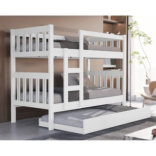Beliche Vira 2 Camas Ideal Para Quarto Organizado Moderno Branca Proteção Escada Alta Durabilidade em Oferta na Shopee
