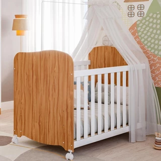 Berço Infantil Americano 100% MDF Uli Móveis Peroba