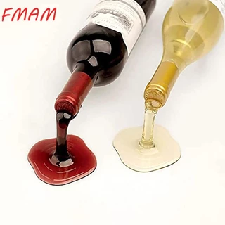 Suporte Para Garrafa De Vinho Derramada FMAM , Exibir Seu Favorito , De Maneira Única Divertido ABS em Oferta na Shopee