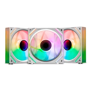 Kit Ventoinhas Mancer Ventus ZX, ARGB, 3x120mm, Branca, MCR-VTZX-WH01 em Oferta na Shopee
